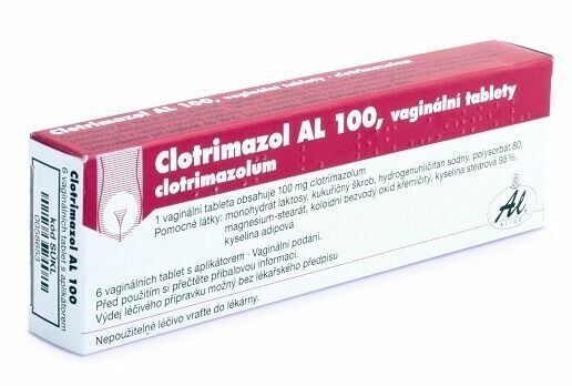 Clotrimazol AL 100, 6 vaginálních tablet + aplikátor porovnat ceny