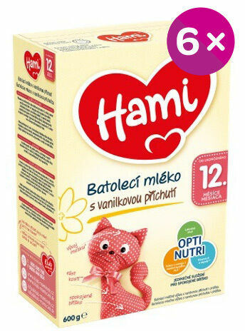 Hami batolecí mléko s vanilkovou příchutí od uk. 12. měsíce 600g porovnat ceny