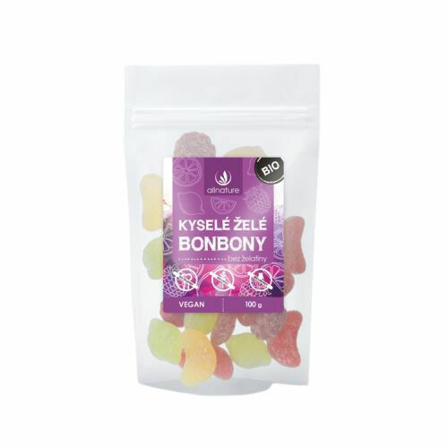 Allnature Kyselé želé bonbóny bez obsahu želatiny BIO 100g porovnat ceny