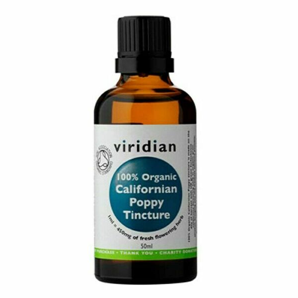 Viridian Californian Poppy Tincture Organic (Sluncovka kalifornská BIO) 50ml porovnat ceny