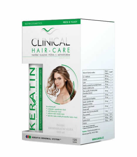 Clinical Hair-Care 120 tobolek + keratin 100ml porovnat ceny
