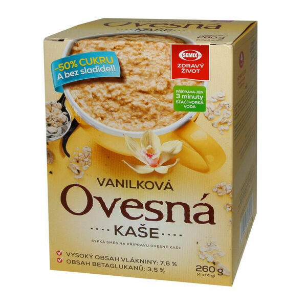SEMIX Ovesná kaše vanilková 260 g porovnat ceny