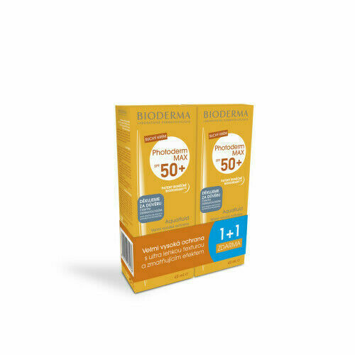 BIODERMA Photoderm MAX Aquafluid SPF50 40ml 1+1 porovnat ceny