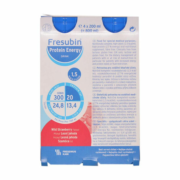 FRESUBIN Protein Energy Drink Lesní jahoda 4X200 ml porovnat ceny