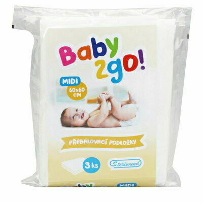 Steriwund Přebalovací podložka Baby2go! 60x60cm/3ks porovnat ceny