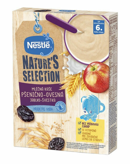 Nestlé Nature’s Selection Mléčná obilná kaše Jablko-švestka 250g porovnat ceny