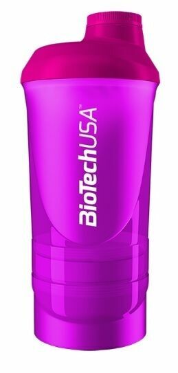 BiotechUSA Shaker Wave+ 600ml(+250ml+100ml) "Magic Magenta" porovnat ceny