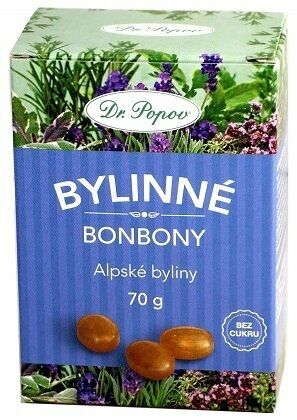 Dr.Popov Bonbony Alpské byliny 70g porovnat ceny