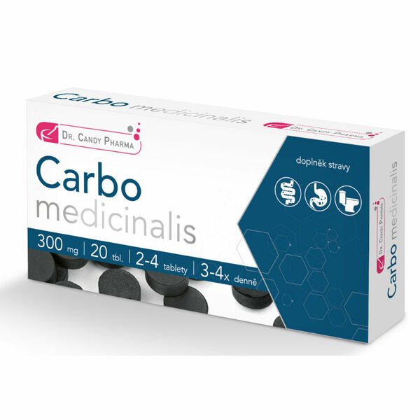 Dr.Candy Pharma Carbo medicinalis tbl.20x300mg porovnat ceny
