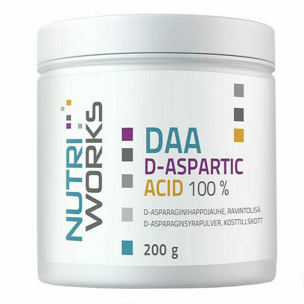 NutriWorks DAA D-Aspartic Acid 200g porovnat ceny