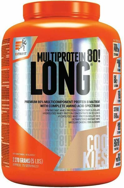 Extrifit Long 80 Multiprotein 2,27kg cookies cream porovnat ceny