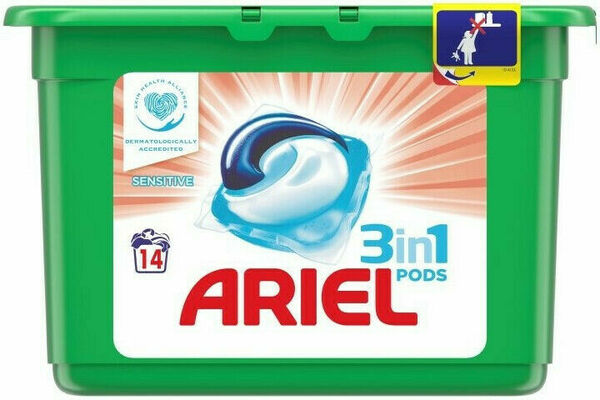 Ariel gelové kapsle Sensitive 14ks porovnat ceny
