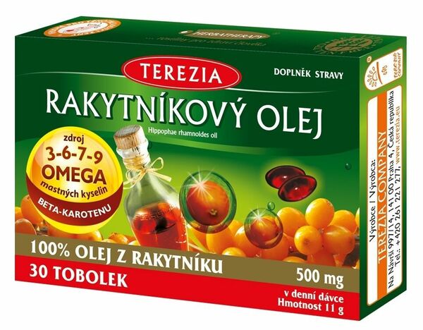 Terezia Rakytníkový olej 30 tobolek porovnat ceny