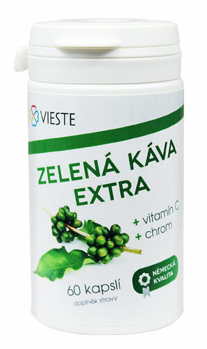 Vieste Zelená káva extra s vitaminem C a chromem 60 kapslí porovnat ceny