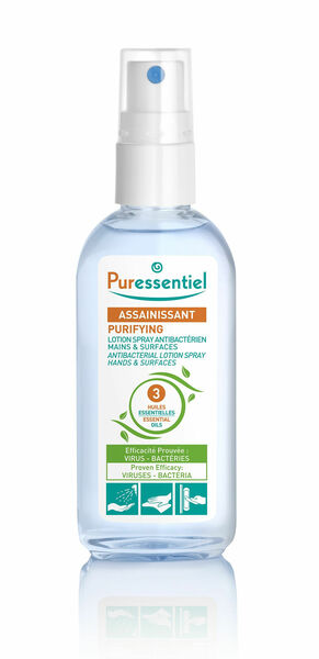 PURESSENTIEL Čisticí antibakteriální roztok sprej 80 ml porovnat ceny