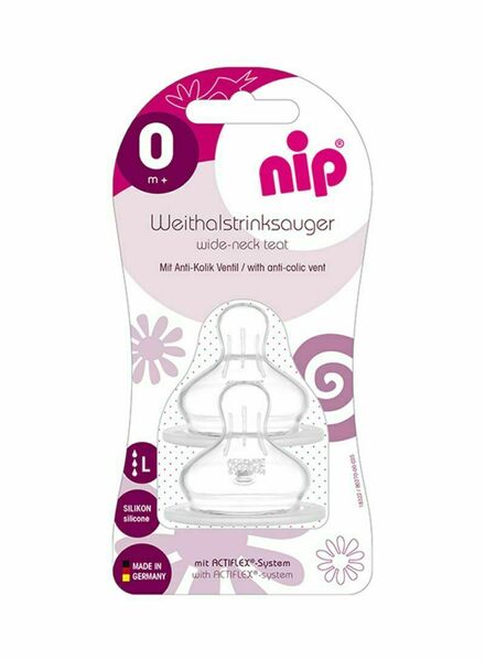 NIP Dudlík ortodontický, široký, silikon, L, 2ks porovnat ceny