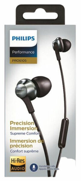 Philips Hi-Res sluchátka do uší PRO6105BK/00 porovnat ceny