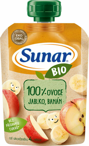 Sunar BIO Kapsička Jablko, banán 100g porovnat ceny