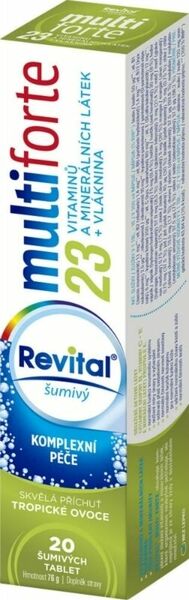 Revital Multi forte Tropické ovoce 20 šumivých tablet porovnat ceny