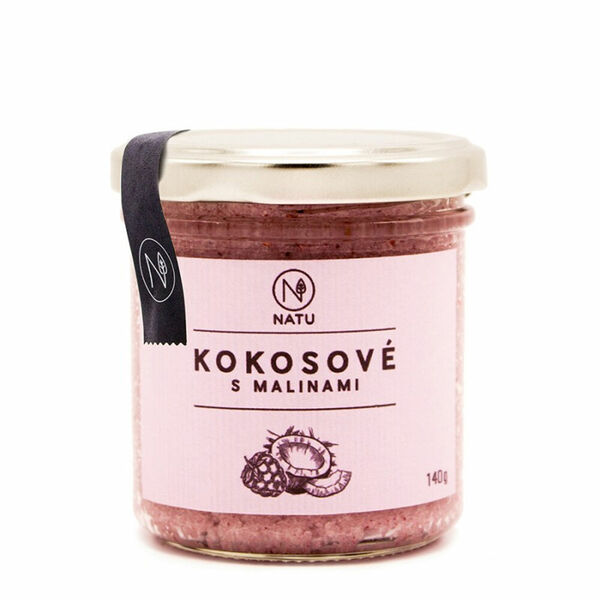 NATU Kokosový krém s malinami 140 g porovnat ceny