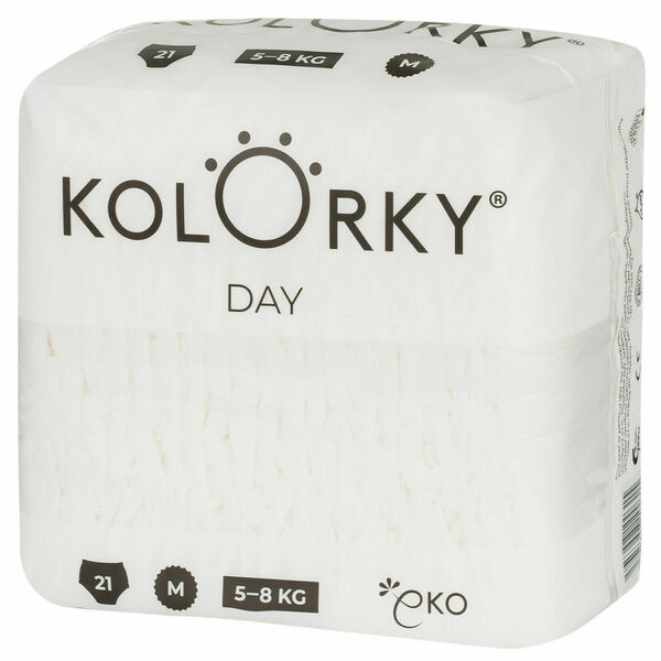 Kolorky DAY NATURE - M (5-8 kg) jednorázové eko plenky 21ks porovnat ceny