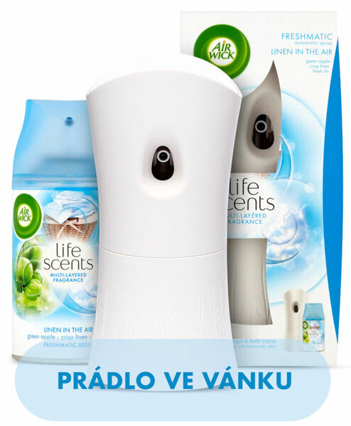Airwick Automatický Spray komplet Prádlo ve vánku 250ml porovnat ceny