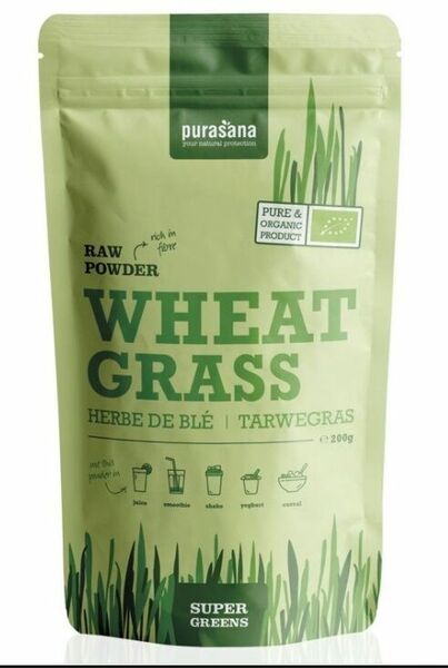Purasana  Wheat Grass Raw Powder BIO 200g porovnat ceny