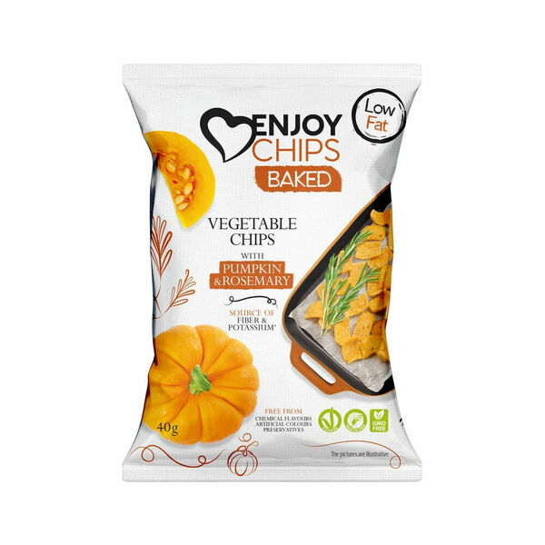 ENJOY CHIPS Pečený zeleninový snack Dýně 40 g porovnat ceny