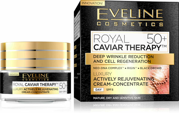Eveline Cosmetics  Eveline Royal Caviar - Aktivně omlazující denní krém-koncentrát 50+ 50ml porovnat ceny