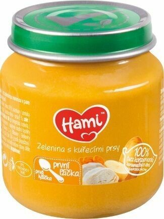Hami příkrm Zelenina s kuřecími prsy první lžička 125g porovnat ceny