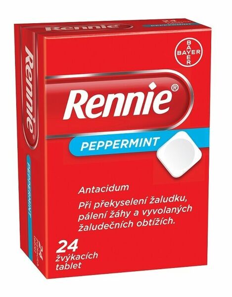 Rennie žvýkací tablety 24ks porovnat ceny