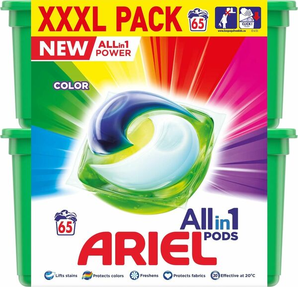 Ariel gelové kapsle Color 65ks porovnat ceny
