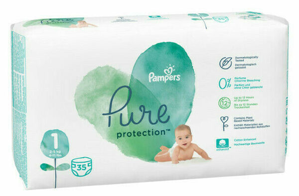 Pampers Pure protection S1 35ks porovnat ceny
