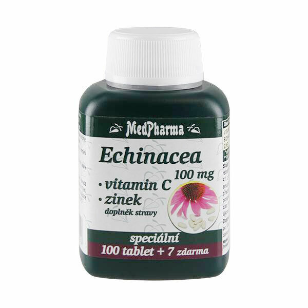 MedPharma Echinacea 100mg+vitamín C+zinek 107 tablet porovnat ceny