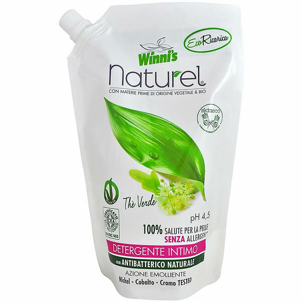 WINNI´S NATUREL Sapone Intimo Thé Verde Ecoricarica – hypoalergenní intimní mýdlo 500 ml porovnat ceny