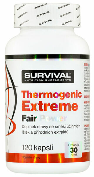 Survival Nutrition Thermogenic Extreme Fair Power 120 kapslí porovnat ceny