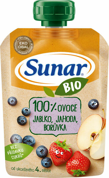 Sunar BIO Kapsička Jablko, jahoda, borůvka 100g porovnat ceny