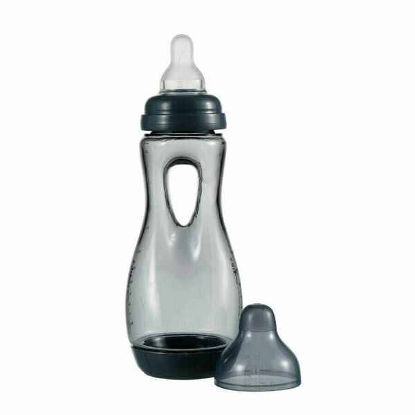 Difrax Lehce uchopitelná dětská lahvička, antikolik, modrošedá, 240ml porovnat ceny