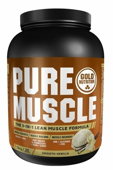 GoldNutrition Pure Muscle vanilka 1500g porovnat ceny
