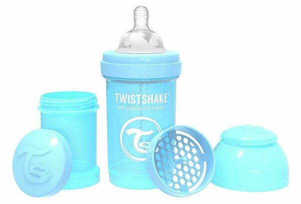 Twistshake  Kojenecká láhev Anti-Colic 180ml (dudl.S) Pastelově modrá porovnat ceny