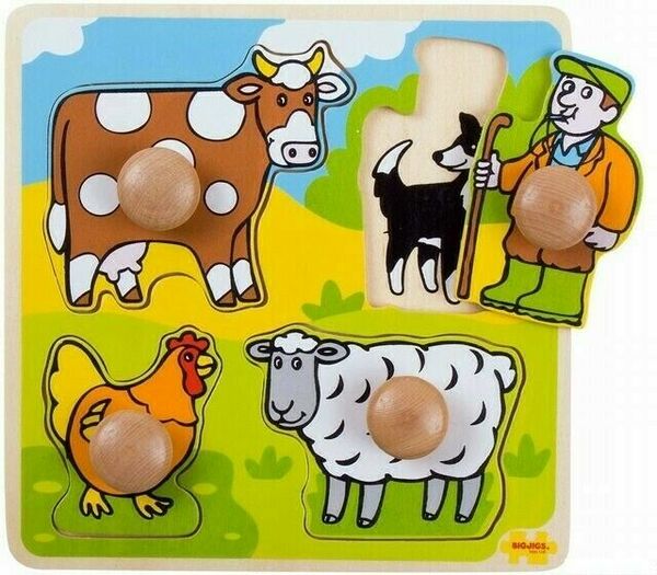 Bigjigs Toys Vkládací puzzle farma porovnat ceny