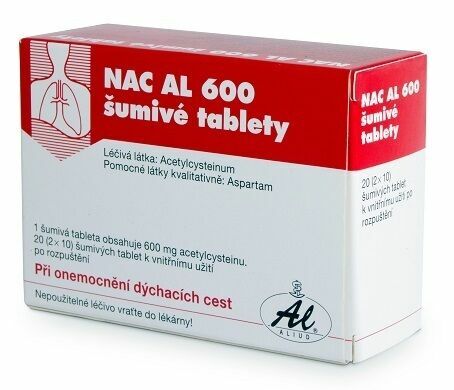 NAC AL 600 Šumivé Tablety 20x600mg porovnat ceny