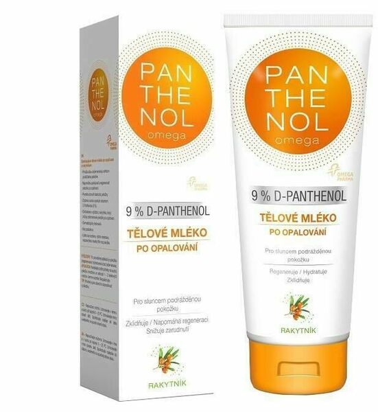 Panthenol Omega Tělové mléko Rakytník 9% 250ml porovnat ceny