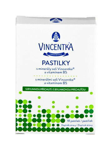 Vincentka pastilky bylinné 18ks porovnat ceny