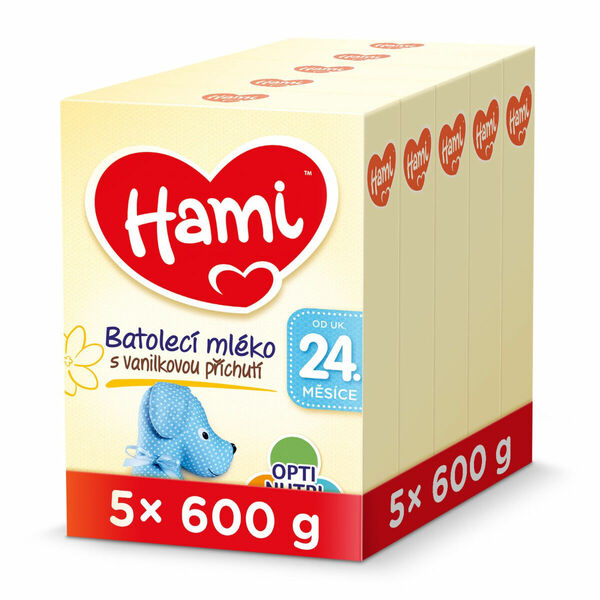 Hami 24m+ Vanilka 5x600 g porovnat ceny