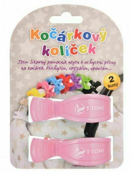 T-tomi Kočárkové kolíčky pastel pink 2ks porovnat ceny