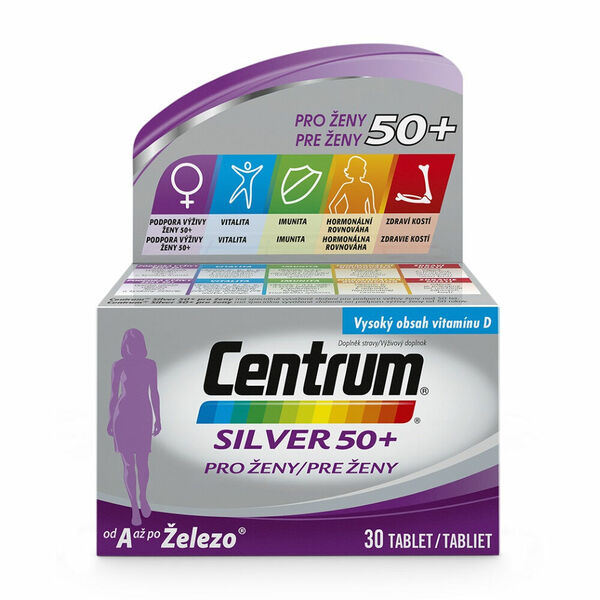 CENTRUM Silver pro ženy nad 50 let 30 tablet porovnat ceny