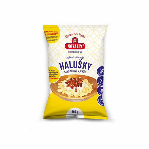 NOVALIM Halušky tradiční slovenské v prášku bez lepku 300 g porovnat ceny