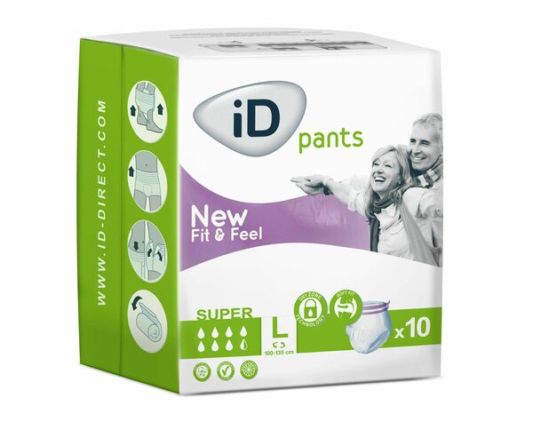 iD Pants Fit&Feel Large Super plenkové kalhotky navlékací 10 ks porovnat ceny