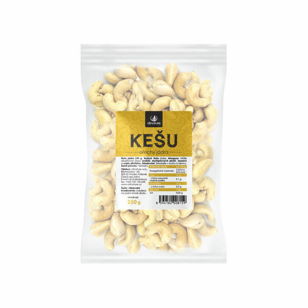 Allnature Kešu jádra 250g porovnat ceny